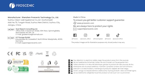 Proscenic Q8 Max+ Robot Vacuum with Mop, 8000Pa 200Min Robotic Vacuum, Smart Obstacle Avoidance, 60 Days of Hands-Free Cleaning Self-Emptying, APP/Remote/Voice Control for Floor Carpet Pet Hair