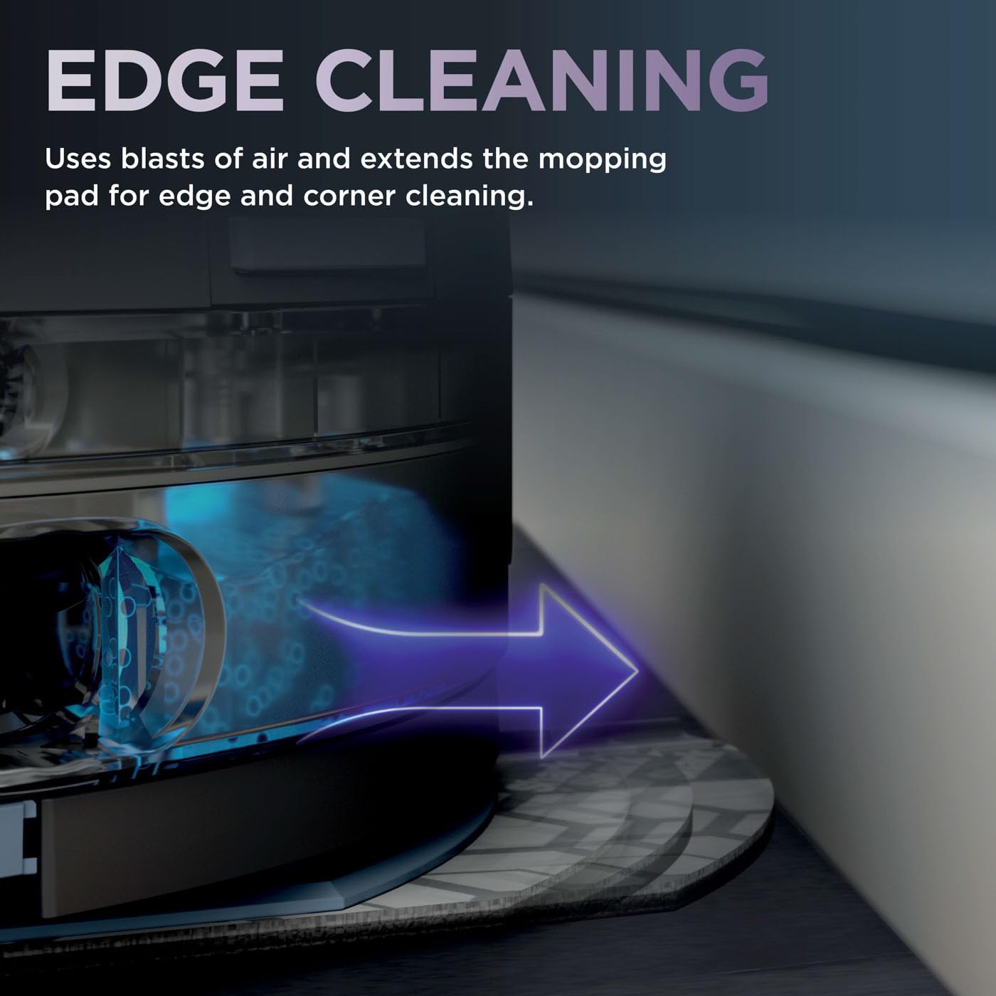 Shark PowerDetect Robot Vacuum and Mop with 30-Day Self-emptying and Cleaning Base - Anti-odour - 3D LiDAR Navigation - Wi-Fi / App - 3 Anti-microbial Pads and 2 Brushes Incl. - White