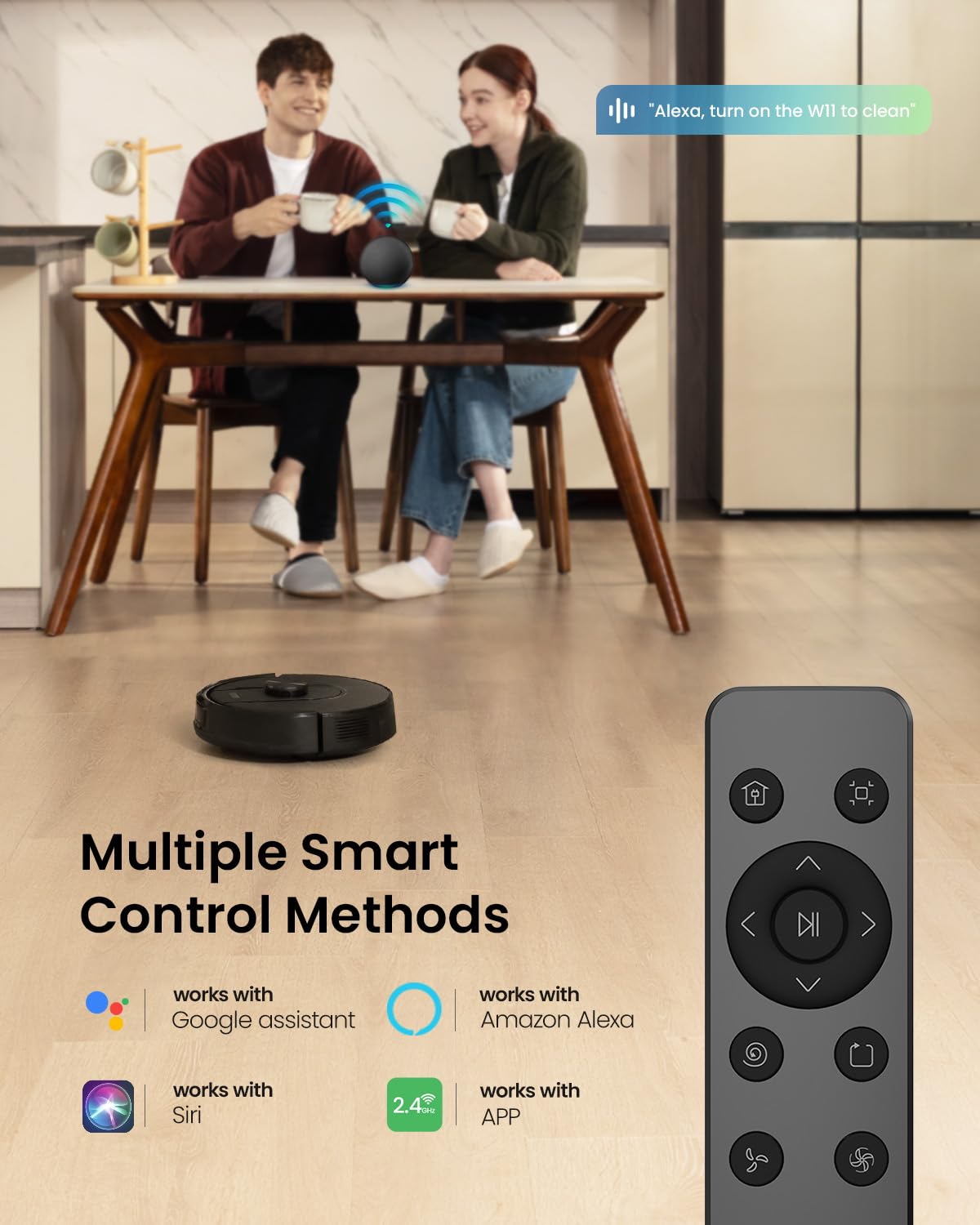 Vexilar Self-Emptying Robot Vacuum Cleaner with Mop, Laser Navigation, Up to 60 Days of Hands-Free Cleaning, 180 Mins Runtime, Strong 6000Pa Suction Robot Vacuum to Clean Floors, Carpets, and Pet Hair