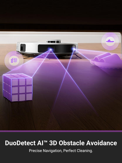 Eureka E20 Plus Robot Vacuum Cleaner with Bagless Self Emptying Station, 8000Pa Robotic Vacuum and Mop, 45 Day Hands-Free Cleaning, Anti Hair-Tangling, AI 3D Obstacle Avoidance, Lift Mop for Carpets