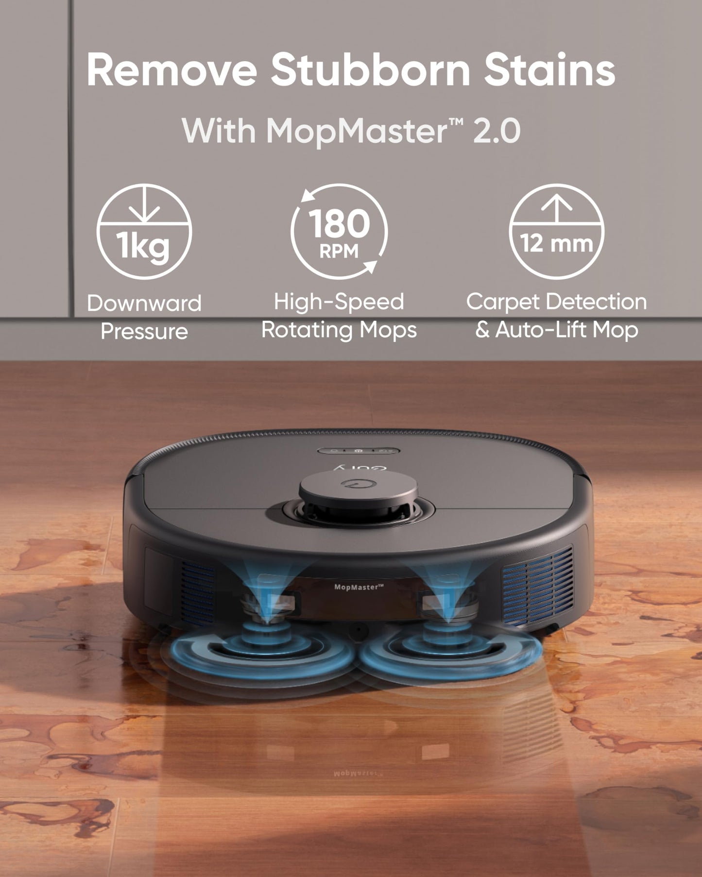 eufy X10 Pro Omni Robot Vacuum Cleaner with Dual Mop, All-in-One Station, 8,000Pa Powerful Suction, AI Obstacle Avoidance, Auto Mop Washing/Air-Drying/Emptying/Refilling
