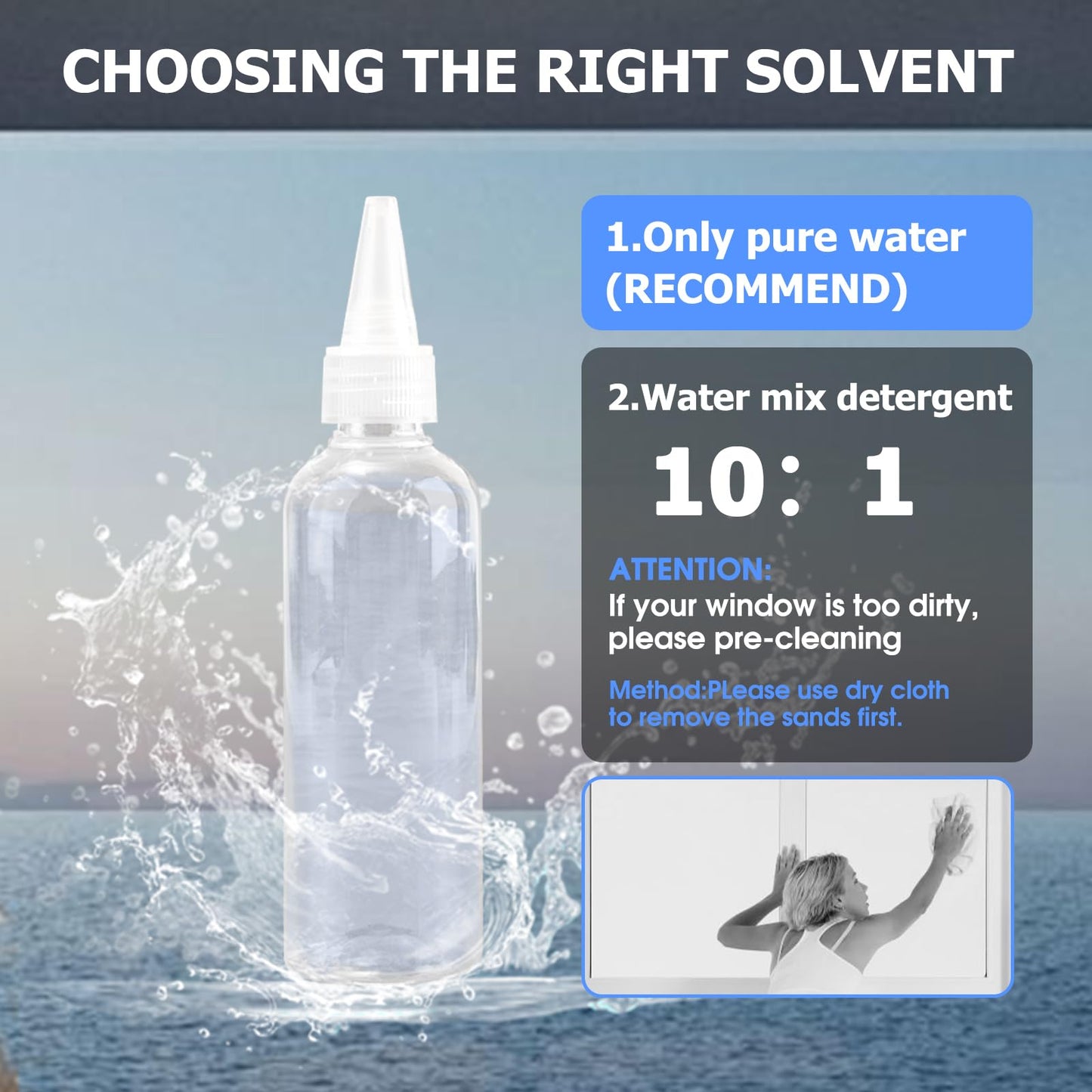 CHOVERY CL.1 Robot Glass Cleaner, Remote Control, Deep Cleaning, Intelligent Edge Detection System, Suitable for Windows, Tiles, Bathrooms (White)…