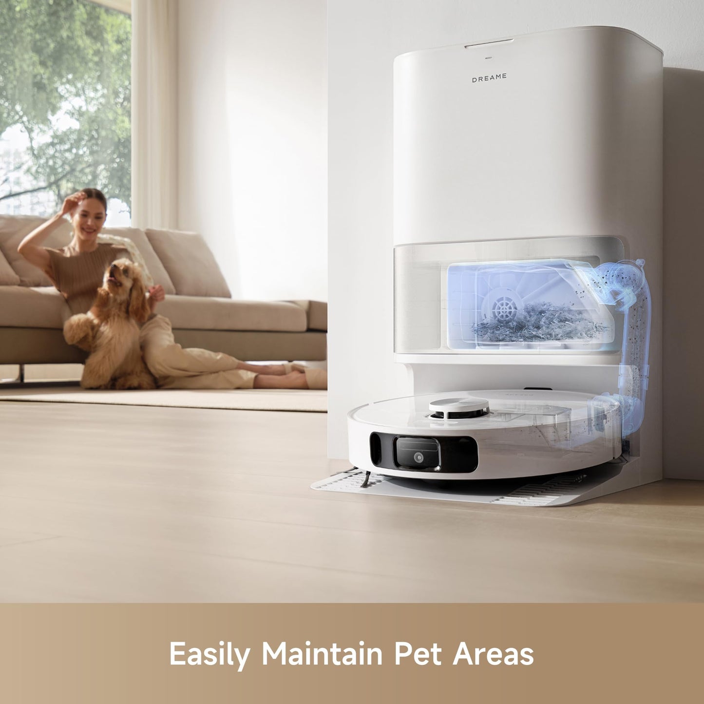 Dreame L10s Ultra Gen 2 Robot Vacuum with Mop, 10000Pa, LiDAR Obstacle Avoidance & MopExtend Technology, Auto Washing&Drying, Self-Emptying&Refilling, 10.5mm Mop Lifting, White