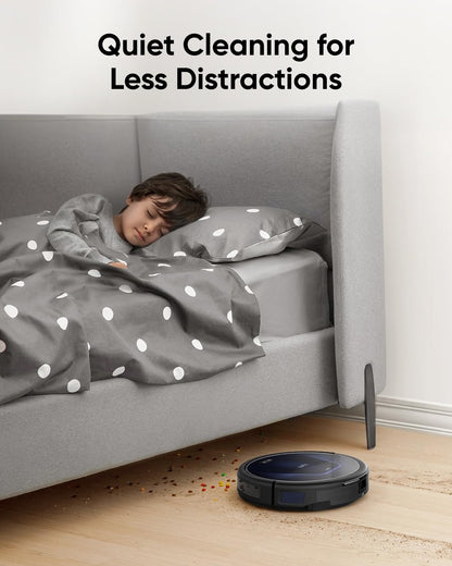 eufy G50 Robot Vacuum Cleaner with 4,000 Pa Strong Suction, Pro-Detangle Comb, Roller Brush, Automatic Charging, Quiet, Work with Alexa, BoostIQ, Ideal for Pet Hair, Hard Floors, Carpet