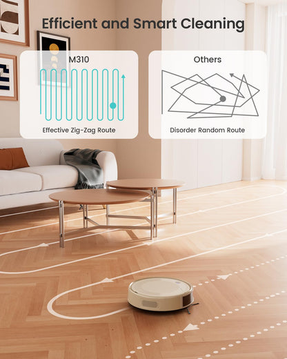 Lefant M310 Robot Vacuum Cleaner, 4500Pa Strong Suction, 180 Min, 7.9 cm Thin 28 cm Diameter, Automatic Self-Charging Small Robotic Vacuum, 2.4G Wi-Fi/App/Alexa Control, Ideal for Pet Hair Hard Floor
