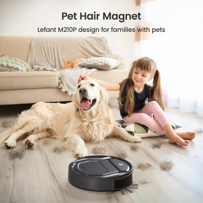 Lefant M210P Robot Vacuum Cleaner Remote Control, Featured Carpet Cleaner Small Robot 7.8cm Thin 28cm DIA, Robotic Vacuum Alexa Voice Control Self-Charging Ideal for Pet Hair Hard Floor