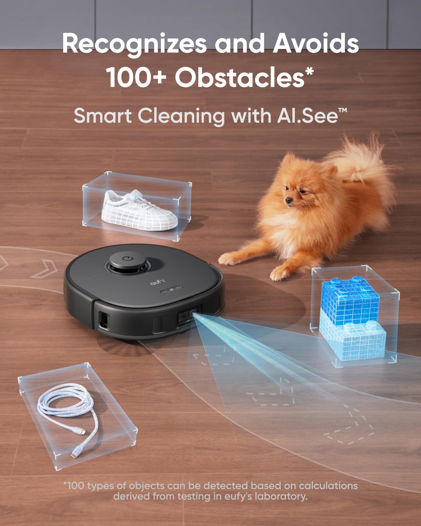 eufy X10 Pro Omni Robot Vacuum Cleaner with Dual Mop, All-in-One Station, 8,000Pa Powerful Suction, AI Obstacle Avoidance, Auto Mop Washing/Air-Drying/Emptying/Refilling