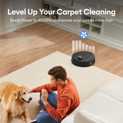 Ultenic T20 Pro Robot Vacuum Cleaner with Mop, 8000Pa Suction, 180 Mins Runtime, Up to 10 Weeks of Hands Free Cleaning, Robot Vacuum with 3.5L Self Emptying Station for Pet Hair, Carpet, Hard Floor