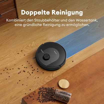 Ultenic D10 Robot Vacuum Cleaner with Mop 5000Pa, Precision Lidar Navigation, 5 Maps, 10 No-go Zone, Powerful for All Floor, Carpet & Pet Hair, Siri/Alexa/Google Assistant/APP Remote Control